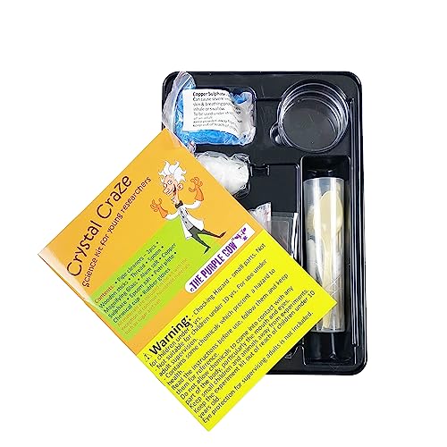 The Purple Cow- The Crazy Scientist Crystal Craze Experiment Stem Education Science Kit for Kids Boys & Girls Aged 10+ - style: Crystal Craze
