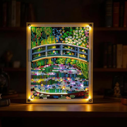 YEABRICKS LED Light for Lego-31220 Art Claude Monet – Bridge Over a Pond of Water Lilies Building Blocks Model (Building Set NOT Included)