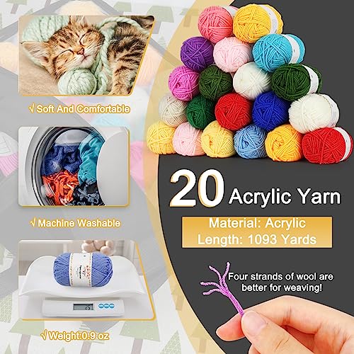 Aeelike 1093 Yards for Crocheting, Crochet Starter Kits, Black - color: Organiser Bag Black