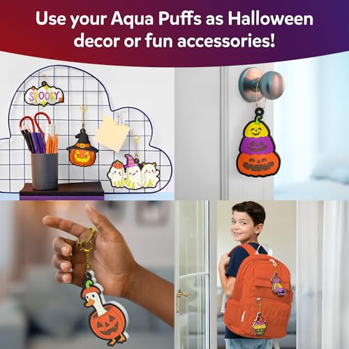 Skillmatics Halloween Aqua Puffs – 3D Art Kit, Paint By Number Kit - color: Halloween