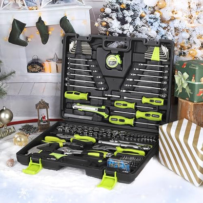 FASTPRO 225-Piece Home Repairing Tool Kit with Tool Box