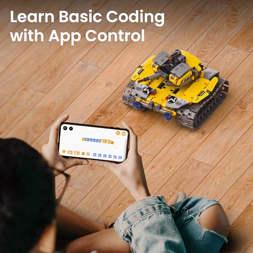 Sillbird STEM Robot Building Kit with Remote Control Gifts for Boys 8-13 - color: 1-yellow