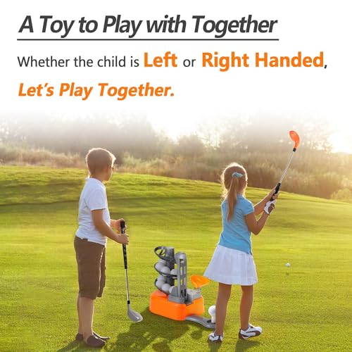 iPlay, iLearn Kids Golf Toy Set, Toddler Boy Outdoor Sport Toy Age 3-5 - color: Orange