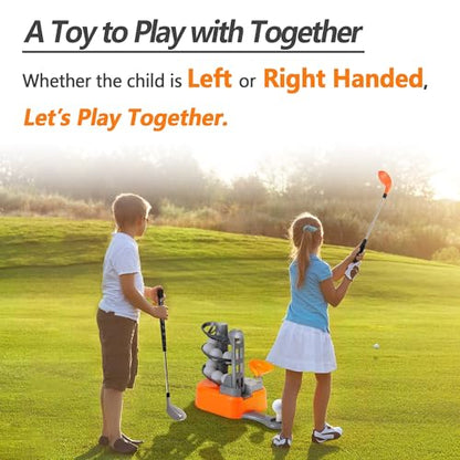 iPlay, iLearn Kids Golf Toy Set, Toddler Boy Outdoor Sport Toy Age 3-5 - color: Orange