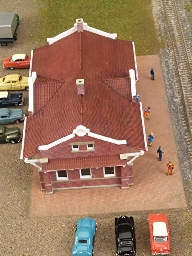 Walthers Cornerstone Series® N Scale Santa Fe-Style Brick Depot 6-3/4 x 3-7/8 x 2-1/4" - style: Santa Fe-Style Brick Depot