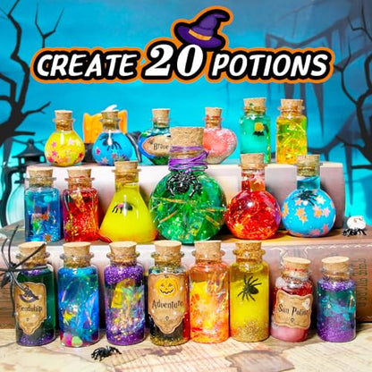 LDomet Fairy Magic Potion Kit for Kids, 20 Potion Bottles, Ages 6-12 - color: Luminous