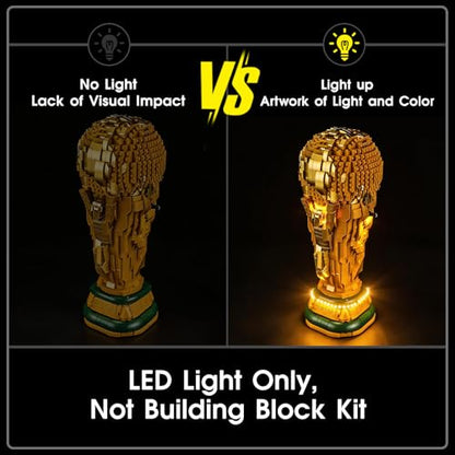 LED Light Set Compatible with Lego 43020 Editions FIFA World Cup Official Trophy Set, Light Kit for Lego 43020 Building Blocks Model, Not Included The Model Set - color: 43020 World Cup Set