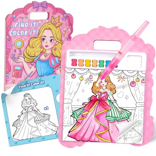 JoyCat Find & Color Paint with Water Coloring Books for Toddlers - style: Fashion Princess