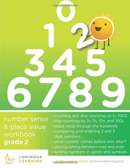 Number Sense and Place Value Workbook - Grade 2: Making Math Visual