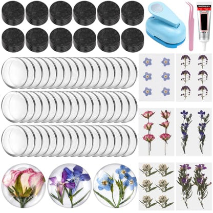 140 Pcs DIY Fridge Magnet Making Kit 1inch Glass Magnet Craft Set