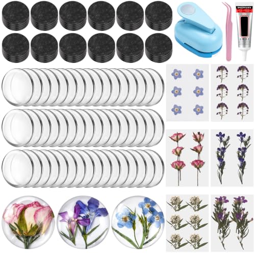 140 Pcs DIY Fridge Magnet Making Kit 1inch Glass Magnet Craft Set