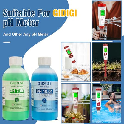 pH Meter Calibration Buffer Includes pH 7.00, 10.01 and Storage Solution - color: Blue