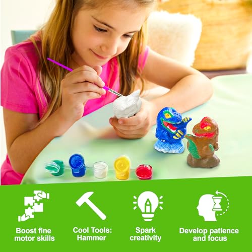 4M | STEAM Dinosaur World Exploration| Hands-On Science Kit with Dinosaur Figures & Fossil Experiments for Kids Ages 5+ - Educational Paleontology Toy Gift - style: Dinosaur World