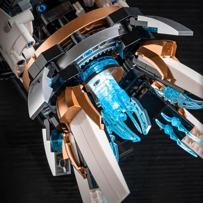 UNCLE BRICK Space Spaceship Building Blocks Set,with Lights and Power Motor,Interstellar Space Station,Space Exploration Toy,Creative Gift Idea for Adults and Space Fans,for Boys and Gril Age 8-12