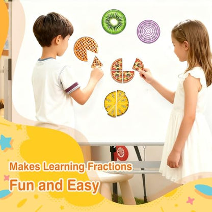 Magnetic Fraction Tiles & Circles, Bars,Math Manipulatives