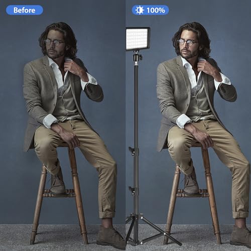 LED Photo Video Light 3-Pack,Dimmable 5600K USB LED Continuous Lighting Kit - size: 123cm 3-pack
