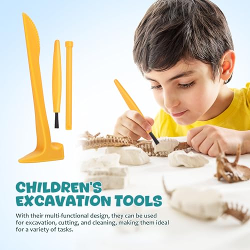 Garneck 10 Sets Dinosaur Digging Tools for Kids Excavation Tool Set