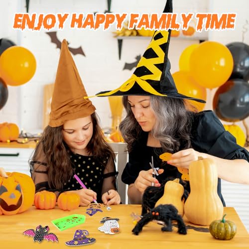 Labeol Diamond Art Kits for Kids with 5D Diamond Creat Your Own GEM Keychains Arts and Crafts for Kids Ages 8-12 Christmas Stocking Birthday Gifts for Kids 6+ - style: halloween