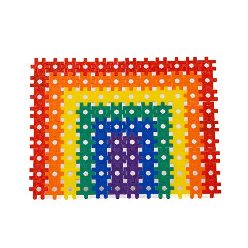 KADÜ 250 Piece Rainbow Set Kids Age 5+ Building Block STEM Interlocking Toy - color: Rainbow, size: 250 Pieces