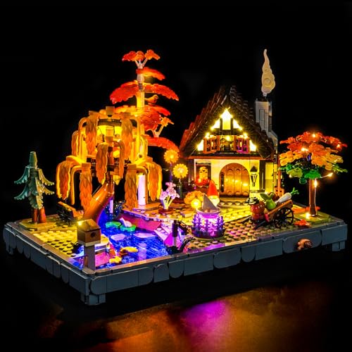 LocoLee Light kit Compatible with Lego 11372 Autumn Cottage Garden - No Model Only Lights, LED Lighting Accessories Compatible with Lego 11372 Autumn Garden (Standard Version) - style: Standard Version