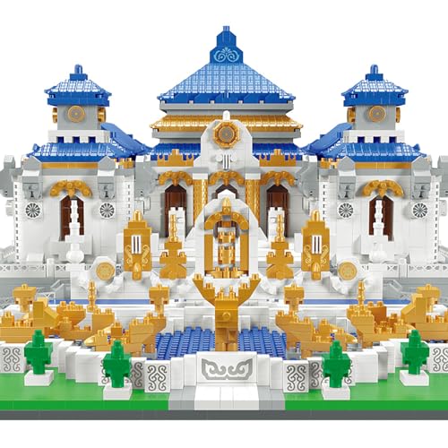 Old Summer Palace Micro Brick Building Set (5372 Pieces) – Landmark Model Chinese Imperial Garden Architecture Educational Toy Gift for Kids and Adults - color: Old Summer Palace