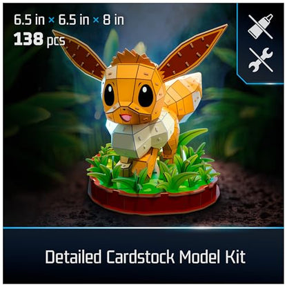 4D Build Pokémon Eevee 3D Puzzle Model Kit, Desk Décor, Shelf Display - style: Eevee 238 pcs