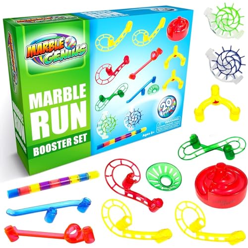 Marble Genius Marble Run Booster Set, 20 Pieces - STEM