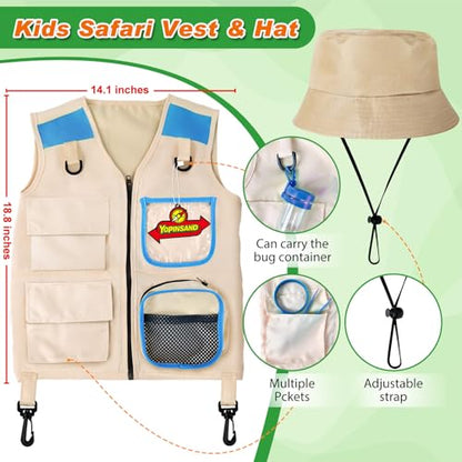 YOPINSAND Kids Explorer Kit & Bug Catcher Kit, Kids Outdoor Exploration Set - color: Blue