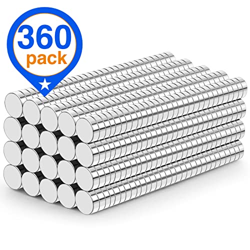TRYMAG Small Rare Earth Magnets, 360Pcs Neodymium Magnet - color: Silver, size: 3x1mm-360Pcs