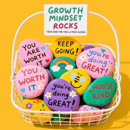 Simetufy 30Pcs Large Rocks for Painting 3.3-4.5Inch Natural River Stones (Pack of 2) - size: 3.3-4.5in -30pcs (Pack of 2)