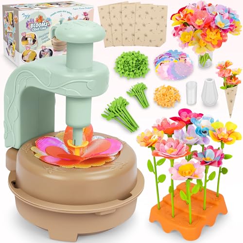 DIY Fabric Flower Bouquet Craft Kit, Educational Toy Gift Girls Toddlers 4+