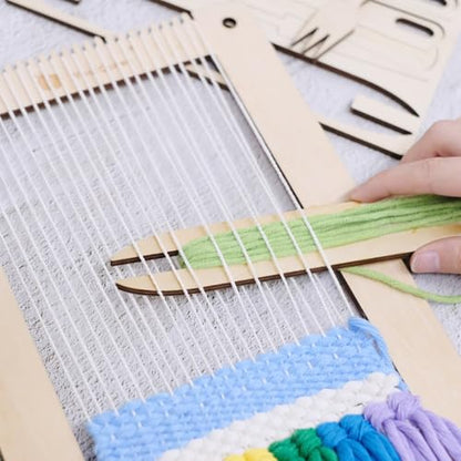 HAND U JOURNEY 12Pcs Weaving Loom Tools Set with 14-Page Guide