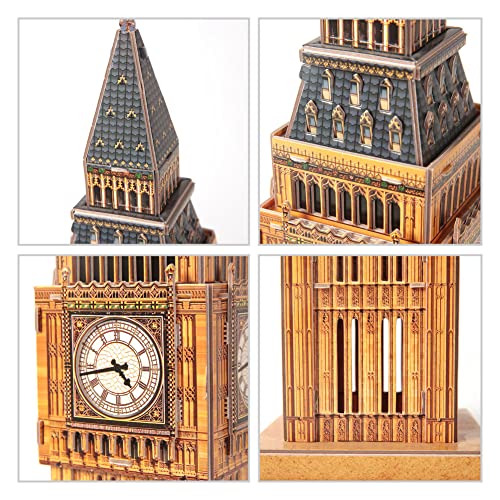 Revell Big Ben London 3D Puzzle Building Crafts for Adults and Kids Ages 10 Years and up - 44 Pieces
