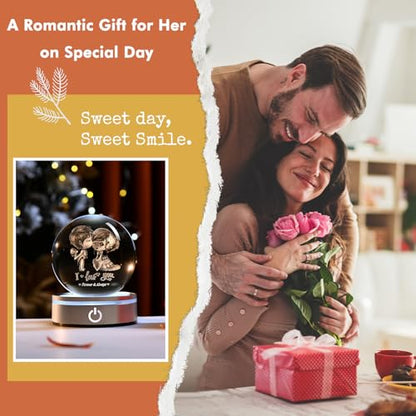 IFOLAINA Romantic Gifts for Couple Girlfriends Women Newlywed - color: 3D Couple