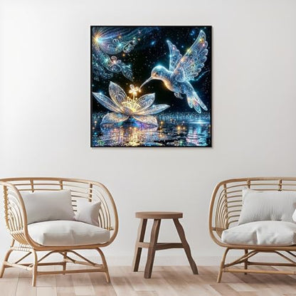 Hummingbird Diamond Art Kits For Adults,DIY Bird Diamond Painting Kits - color: Hummingbird Bird