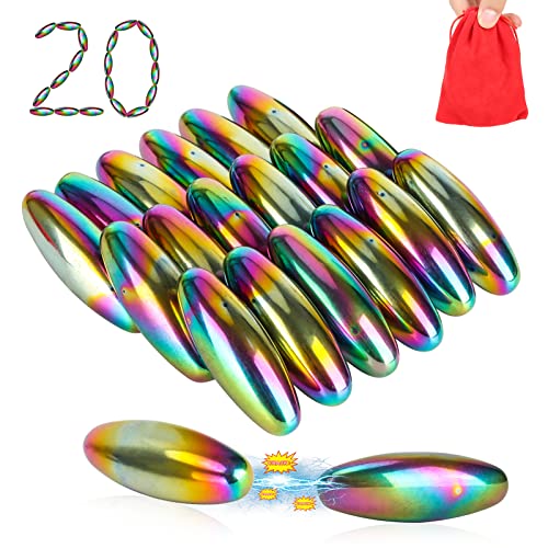 20pcs Rainbow Large Fridge Magnets Stones Oval, Ralttle Polished Magnetic Whiteboard Locker, Home Office Kitchen Refrigerator Magnets, Neat Perfect Home Decorations Gifts Teacher Researcher - color: 20pcs Rainbow Oval