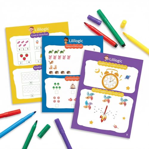 Magnetic Math Manipulatives Set, Addition and Subtraction Learning Toy with 100+ Pcs Numbers and Counters Fraction, Includes 3 Double-Sided Dry Erase Activity Cards for Toddlers and Kids Ages 3-8 - color: Blue