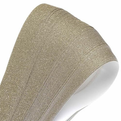 MECCANIXITY 200 Sheets Origami Paper Glitter Stars Papers Champagne Fold Paper for Beginner Arts Crafts Projects,0.4 x 8.7 Inch - color: Champagne