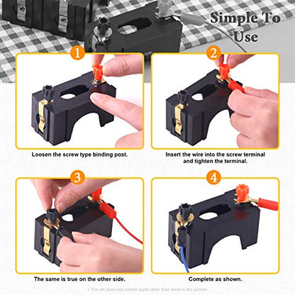 10 Pcs Series or Parallel D Battery Holder Set, Plastic D-Cell Battery Holder, Physical Science Battery Holder, Labs Basic Beginner Circuit Kit - style: Parallel D Battery Holder