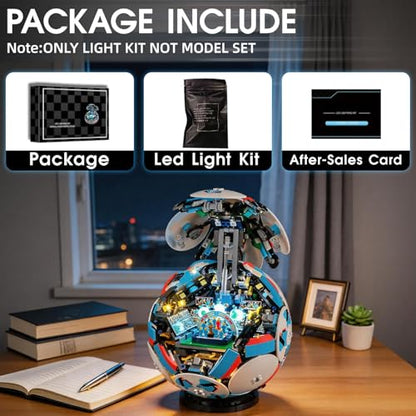 LED Light Kit Compatible with Lego 43019 Editions Sets Soccer Ball Set, Light Kit for Lego 43019 Building Blocks Model, Not Included The Model Set - color: 43019 Soccer Ball Set