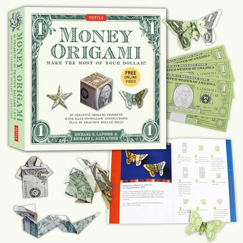 Money Origami Kit: Make the Most of Your Dollar: Origami Book with 60 Origami Paper Dollars, 21 Projects and Instructional Video Downloads