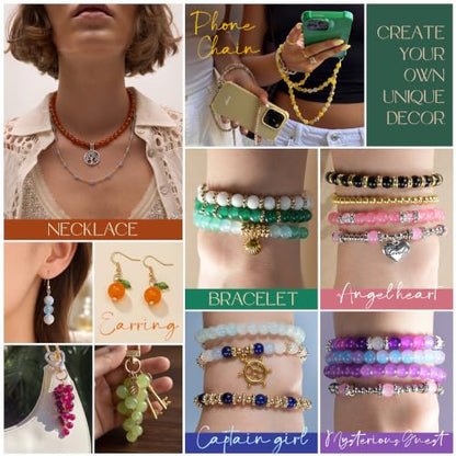 1425Pcs Glass Beads for Jewelry Making, 36 Colors Bracelet Making kit