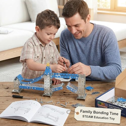 Ferthor Fun Metal Model Tower Bridge Kits for Boys 8-12, 588PCS London Tower Bridge DIY STEM Building Toys for Kids to Build,Construction Sets London Bridge Britain Architecture Kit Famous Landmark