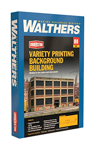 Walthers Cornerstone Variety Printing Background Building 933-3161 HO Scale Model Railroad - Structure Kit