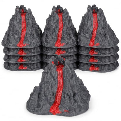 BESPORTBLE 10Pcs Volcano Science Kit Models, Plastic Eruption Demonstration Props for Kids Classroom Experiment, DIY Lava Mountain Toy Decorations Party Favors
