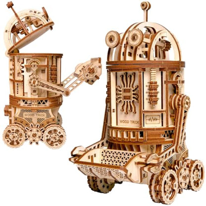 Wood Trick Space Junk Robot 3D Wooden Puzzles for Adults to Build