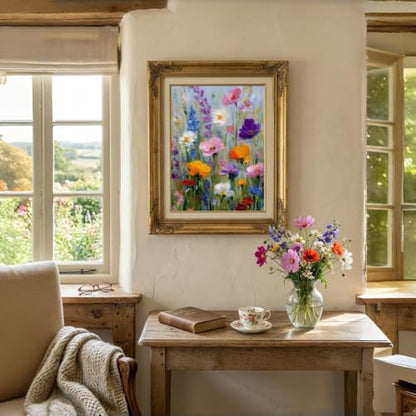 CHWGLFGG Floral Wildflower Diamond Art Kits for Adults Beginners 12x16inch - color: KM1329-1