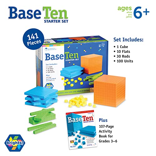 Learning Resources Brights! Base 10 Starter Set - style: Brights! Starter Set