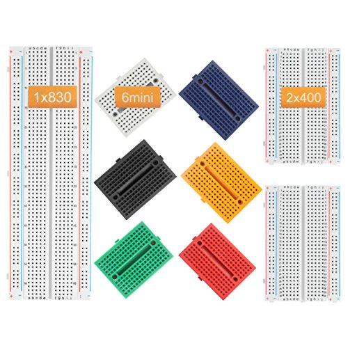 Solderless Prototype Breadboard | 1x830 tie in Point Breadboard 2x400 tie in Points Circuit Boards 6x170 tie Points Mini Modular breadboard Kit