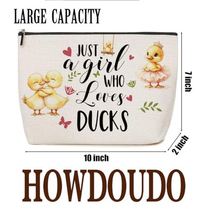 Lovdazzles Duck Gifts for Girls Makeup Bag Funny Animal Cosmetic Bag - color: Multicolor 1763
